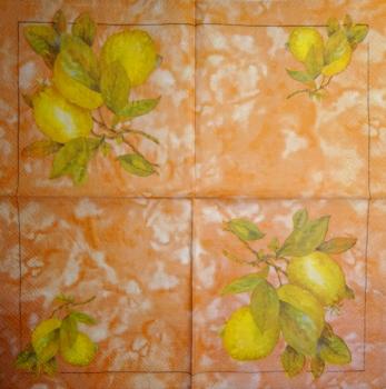 124 Lemons,  Oranges - 3-ply (orange)